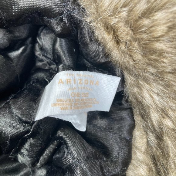 THE ORIGINAL ARIZONA JEAN COMPANY Women's OSFA Winter Trapper Bomber Hat Fur EUC - Picture 4 of 6